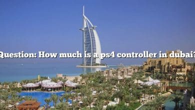Question: How much is a ps4 controller in dubai?