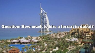Question: How much to hire a ferrari in dubai?