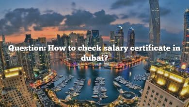 Question: How to check salary certificate in dubai?