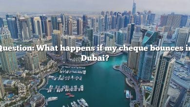 Question: What happens if my cheque bounces in Dubai?
