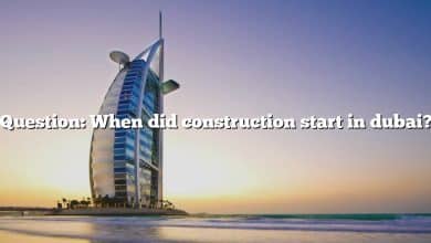 Question: When did construction start in dubai?