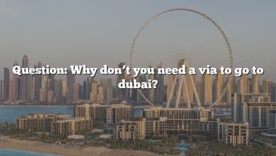 Question: Why don’t you need a via to go to dubai?