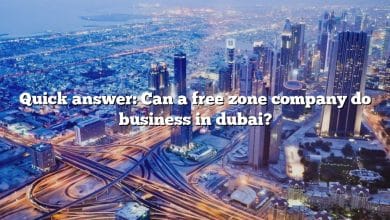 Quick answer: Can a free zone company do business in dubai?