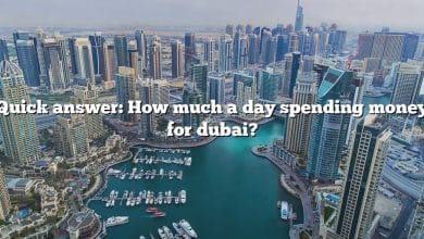 Quick answer: How much a day spending money for dubai?