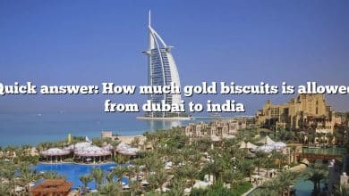 Quick answer: How much gold biscuits is allowed from dubai to india