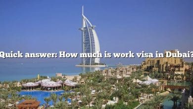 Quick answer: How much is work visa in Dubai?