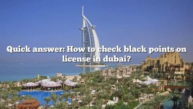 Quick answer: How to check black points on license in dubai?
