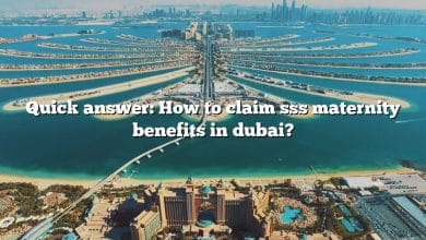 Quick answer: How to claim sss maternity benefits in dubai?