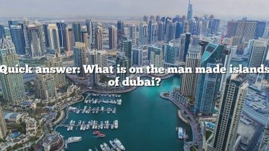 Quick answer: What is on the man made islands of dubai?