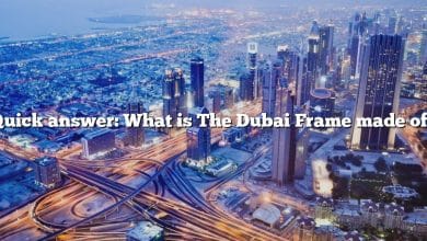 Quick answer: What is The Dubai Frame made of?