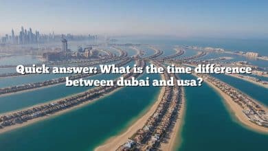 Quick answer: What is the time difference between dubai and usa?