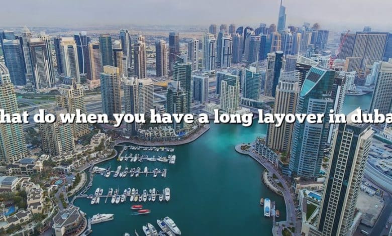 What do when you have a long layover in dubai?