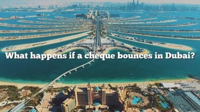 What happens if a cheque bounces in Dubai?