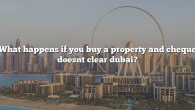 What happens if you buy a property and cheque doesnt clear dubai?