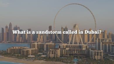 What is a sandstorm called in Dubai?