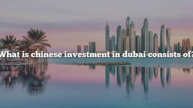 What is chinese investment in dubai consists of?