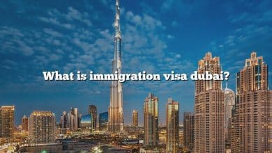 What is immigration visa dubai?