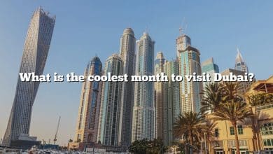 What is the coolest month to visit Dubai?