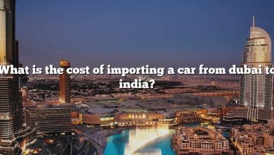 What is the cost of importing a car from dubai to india?