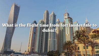 What is the flight time from fort lauderdale to dubai?