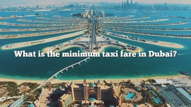 What is the minimum taxi fare in Dubai?