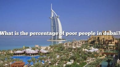 What is the percentage of poor people in dubai?