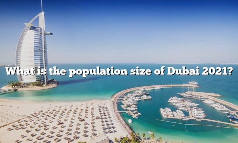 What is the population size of Dubai 2021?