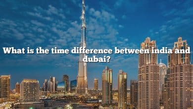 What is the time difference between india and dubai?