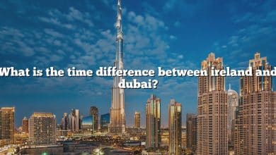 What is the time difference between ireland and dubai?