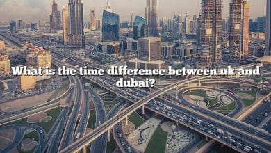 What is the time difference between uk and dubai?