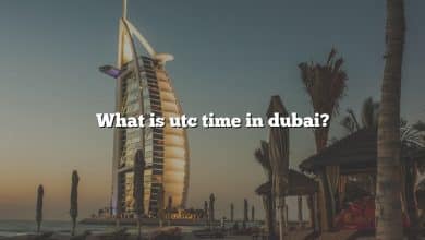 What is utc time in dubai?