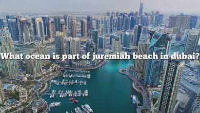 What ocean is part of juremiah beach in dubai?