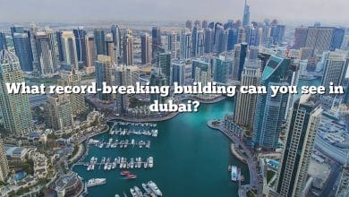 What record-breaking building can you see in dubai?