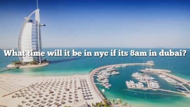 What time will it be in nyc if its 8am in dubai?