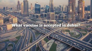 What vaccine is accepted in dubai?