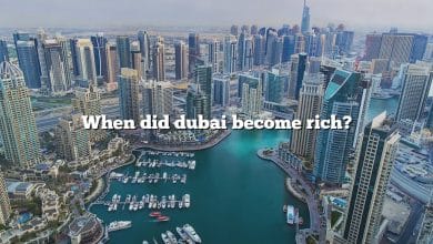 When did dubai become rich?