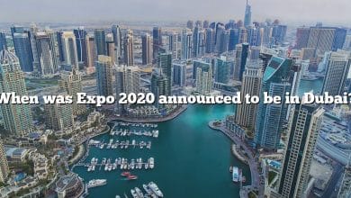 When was Expo 2020 announced to be in Dubai?