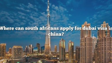 Where can south africans apply for dubai visa in china?