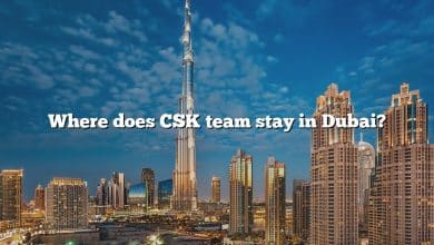 Where does CSK team stay in Dubai?