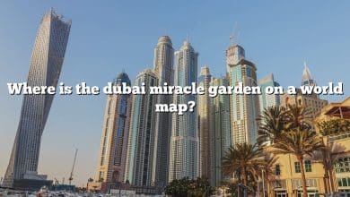 Where is the dubai miracle garden on a world map?