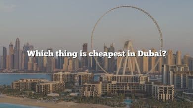 Which thing is cheapest in Dubai?