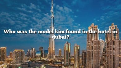 Who was the model kim found in the hotel in dubai?