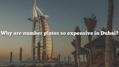 Why are number plates so expensive in Dubai?