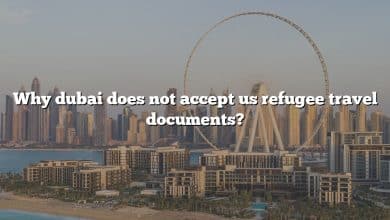 Why dubai does not accept us refugee travel documents?