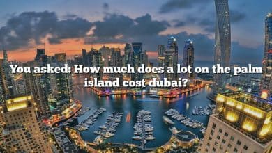 You asked: How much does a lot on the palm island cost dubai?
