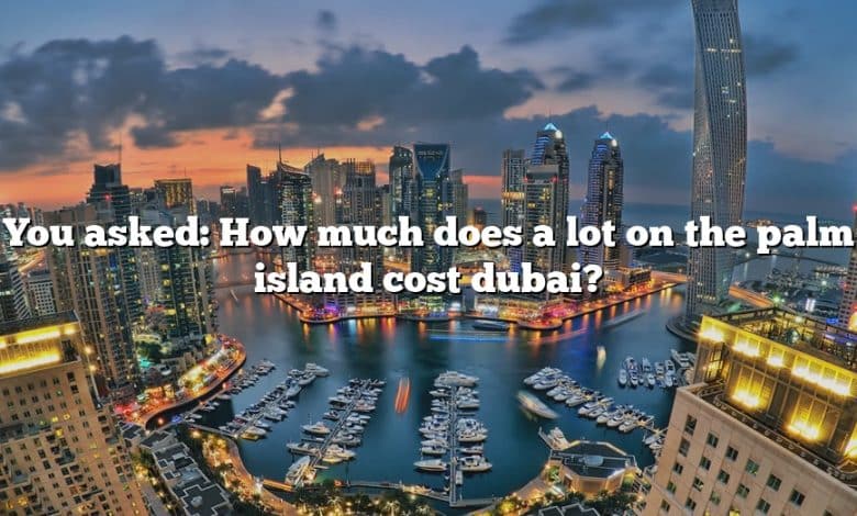 You asked: How much does a lot on the palm island cost dubai?