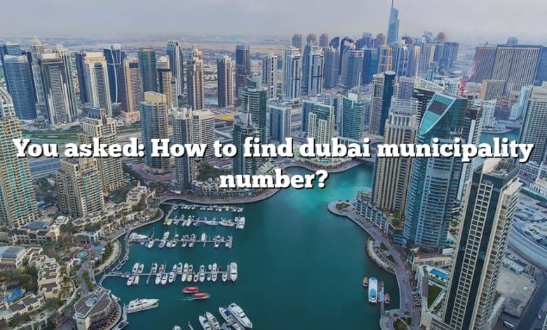 You asked: How to find dubai municipality number?