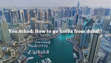 You asked: How to go korea from dubai?