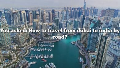 You asked: How to travel from dubai to india by road?