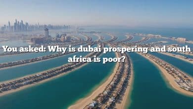 You asked: Why is dubai prospering and south africa is poor?